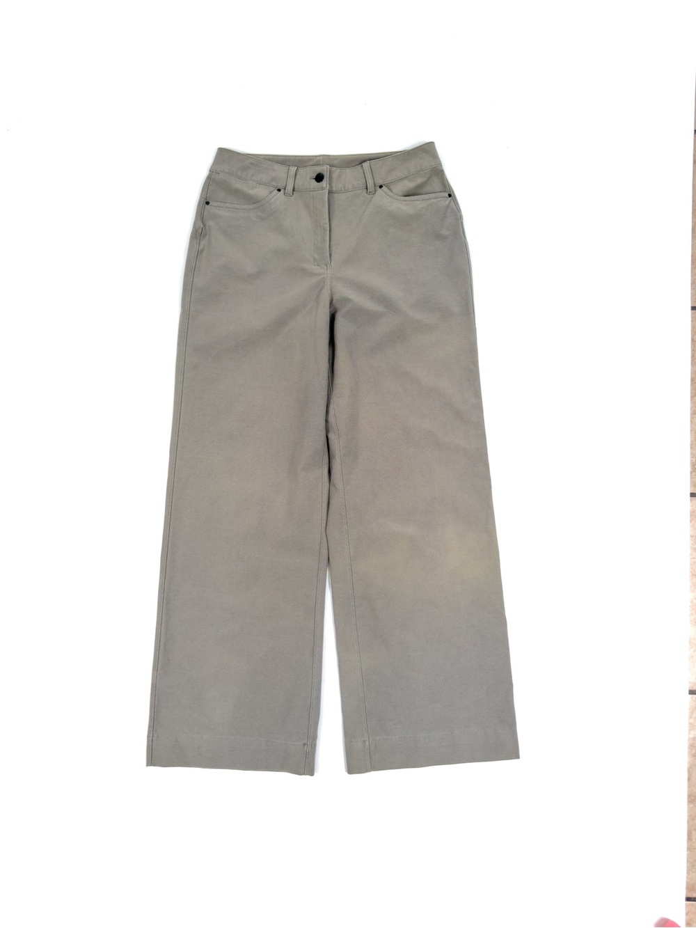Lululemon EasyFive Low-Rise Classic Wide-Leg Pant Womens 30 Gray / Olive